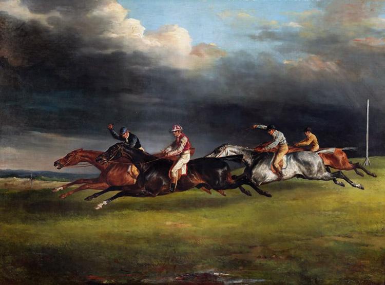 Theodore   Gericault The Epsom Derby (mk09)